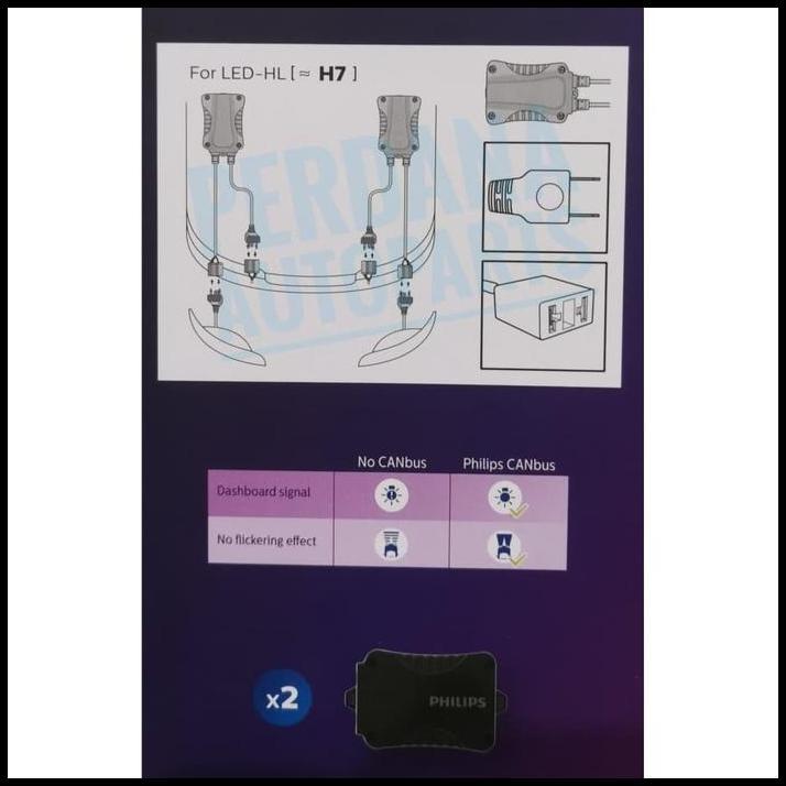 TERLARIS PHILIPS LED H7 CANBUS ADAPTER ASLI ORIGINAL