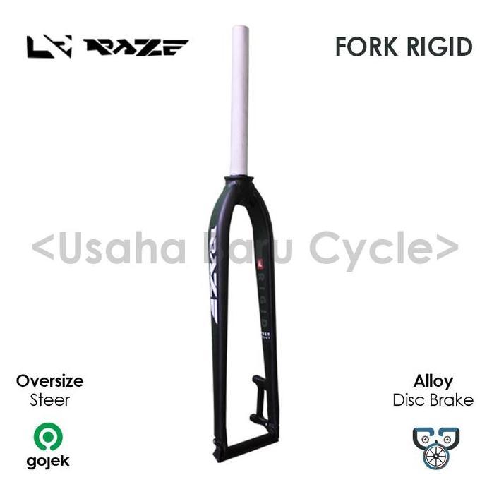 FORK RIGID RAZE 700C DISC BRAKE 28.6MM OVERSIZE ALLOY ORIGINAL DAN TERPERCAYA