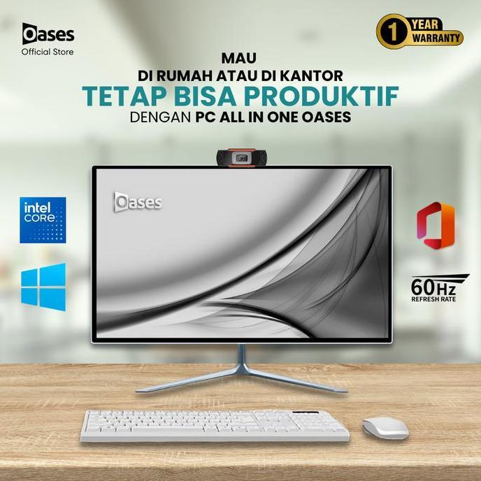 Weszstore - [Buy 1 Get 3] Pc Aio Oases All In One Komputer Intel Core I3 I5 I7 Ram 8Gb 16Gb Ssd 128G