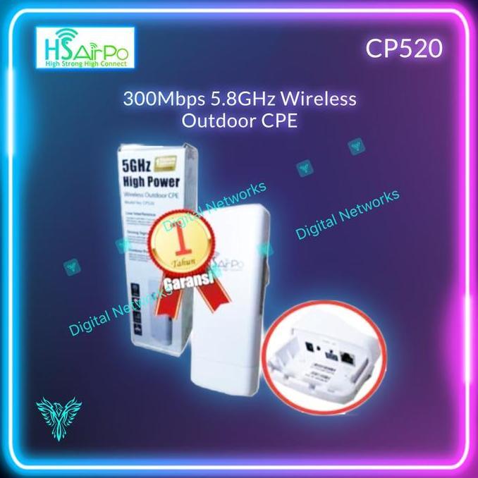 HARGA DISC - HSAIRPO CP520 Wireless Outdoor 5.8GHz HS airPo CP520 5.8Ghz High Power