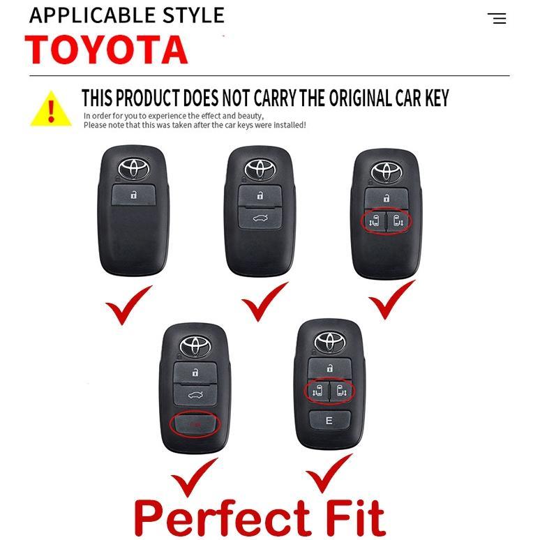 Cover Kunci Mobil Toyota Avanza Raize Veloz Baru 2022 - 2024 Agya Gantungan Kunci Mobil Toyota