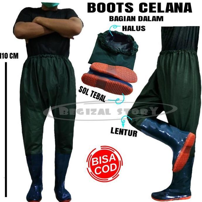 (BEST SELLER) SEPATU BOOTS KARET PANJANG CELANA SAMPAI PINGGANG ((110CM)) SEPATU BOOTS CELANA BOOTS 