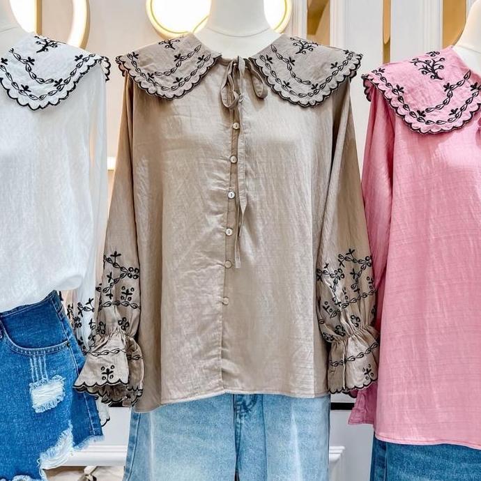 Grosir Cuci Gudang Atasan Mewah Harga Berkah Wanita Panjang Casual