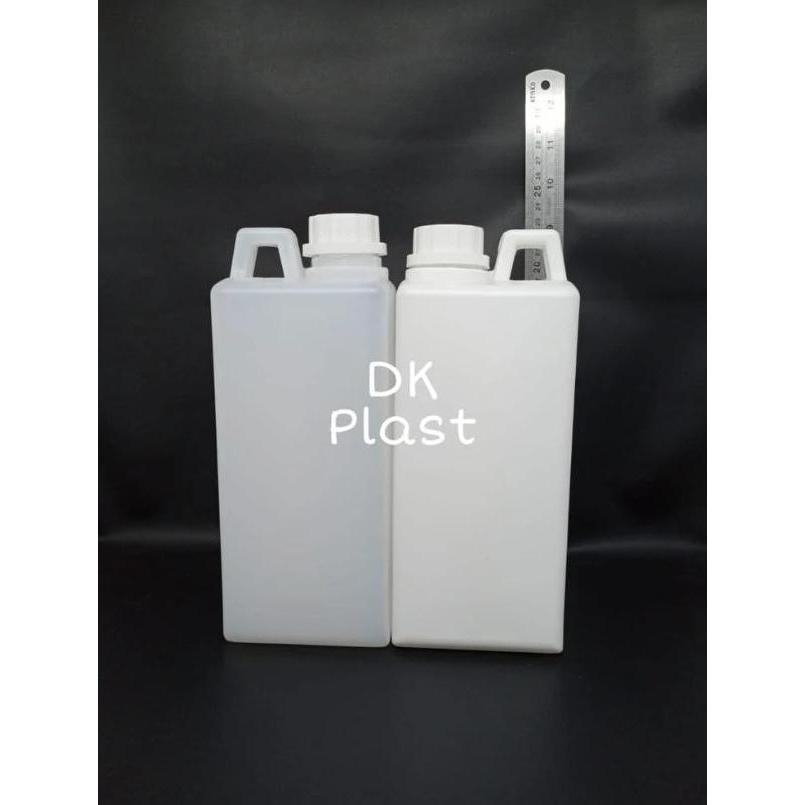Jerigen 1 liter segel besar HDPE Tebal Isi 10pcs