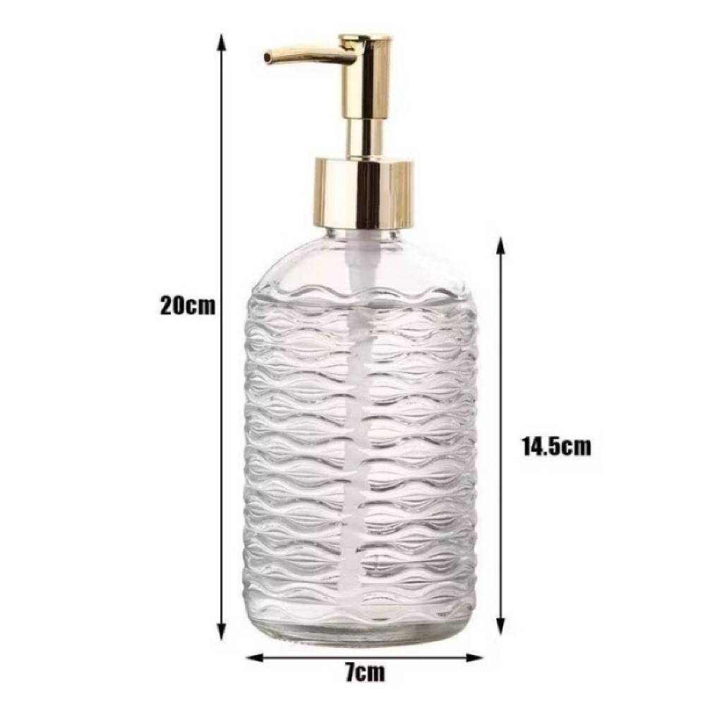 Gr 01 (001) Botol Pump Kaca Diamond Botol Pump Sabun Botol Sabun Cair Botol Pump Hotel Botol Sabun K