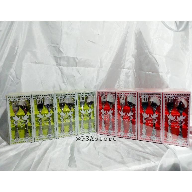 Sendok Garpu Kemas Box Souvenir / Sendok Garpu Set / Souvenir / Sendok / Kemas Box Min 16Pcs Terlari