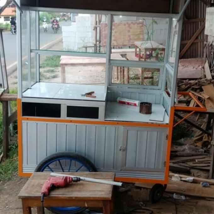 Terlaris Gerobak Serbaguna Gerobak Bakso Gerobak Alumunium Gerobak Jualan