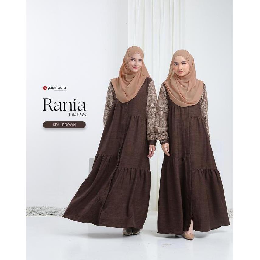 Grosir Yasmeera Official | Rania Dress (Gamis Brukat I Gamis Kondangan I Gamis Linen)