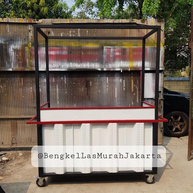 Terlaris Gerobak Kontainer / Booth Container 1.5X0.6X2