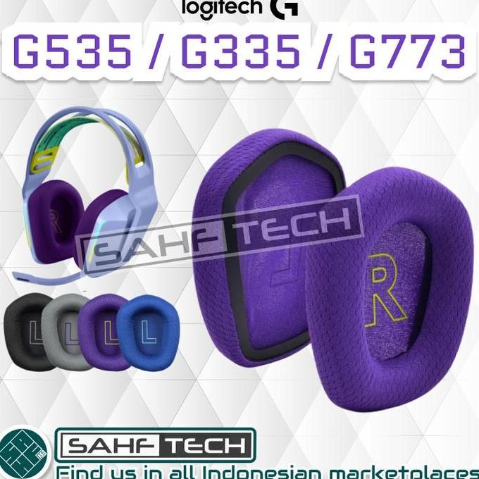 DR346 - Busa Earpad Logitech G335 / G535 / G733 Bantalan Earcup Ear Pad Cup Cushion Foam Pengganti R
