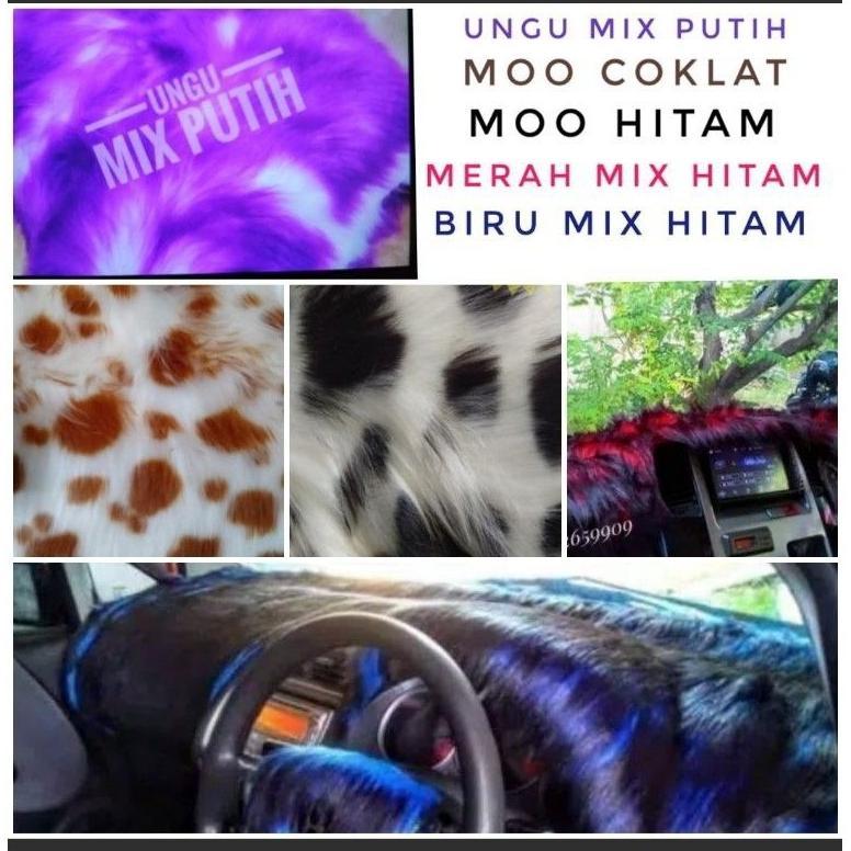 Premium Alas Bulu Dashboard Mobil Innova Lama / Innova Reborn ( Costum Bulu Panjang Korea Import )