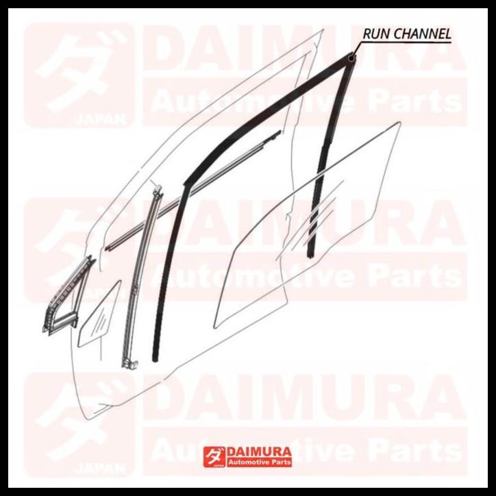 TERBARU KARET RUN CHANNEL CHANEL KACA PINTU MOBIL HARDTOP FJ40 FJ45 BJ40 BJ45 KARET REL KACA PINTU M