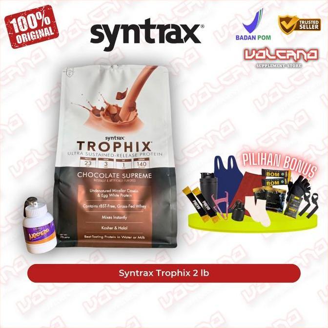Syntrax Trophix 2 lb lbs Sustained Release Protein whey egg casein
