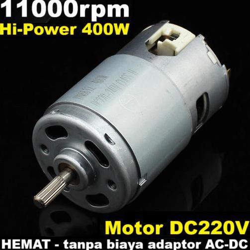 RITA_SELLER18 - DINAMO HIGH POWER 400W SPEED 11000RPM 220V-240V DC MOTOR DIY MINI GRINDER MESIN BOR 