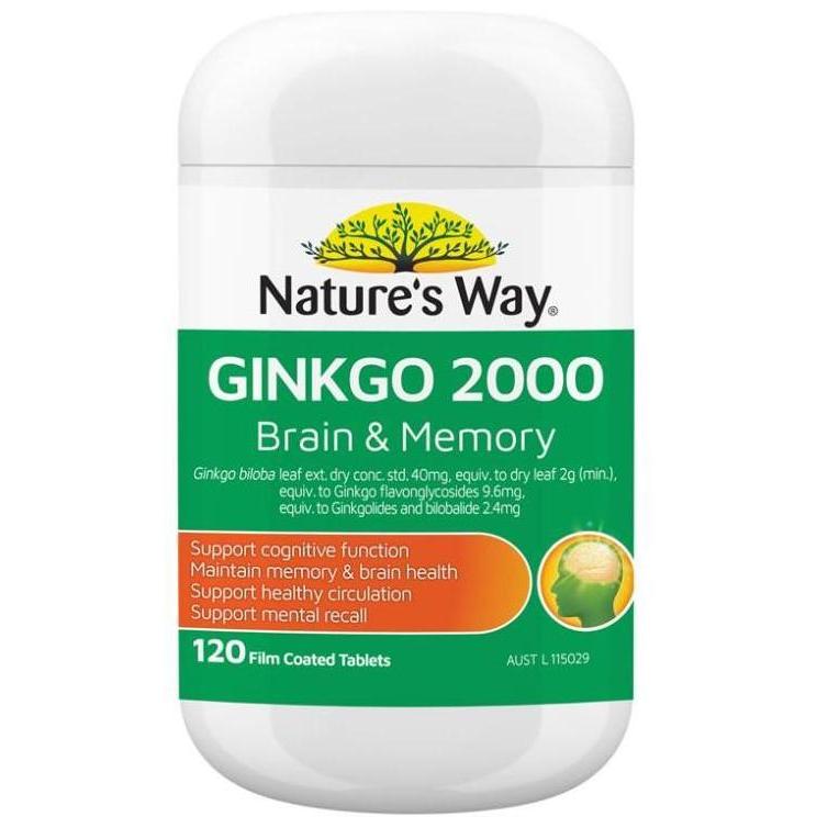 Nature's Way ginkgo biloba 2000mg