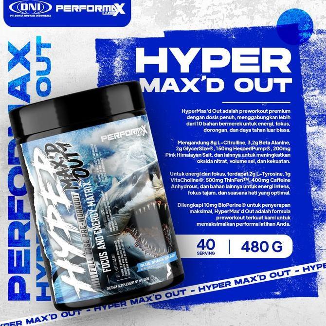 PERFORMAX LABS HYPER MAX'D OUT 480Grams (40 SERV)
