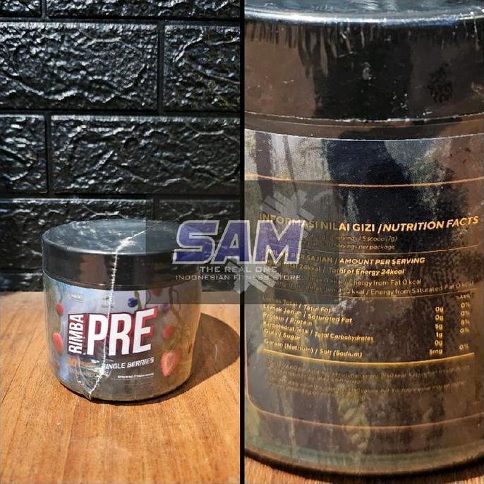 Suplemen Fitness RIMBALIFE Rimba Pre 30 serving Malang Pre Workout