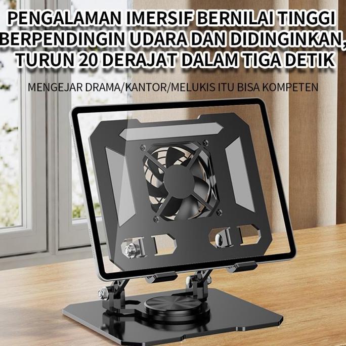 Outpic- Notebook Disipasi Panas Berdiri Rotary Komputer Berdiri Mengangkat Disipasi Panas Berdiri Ta