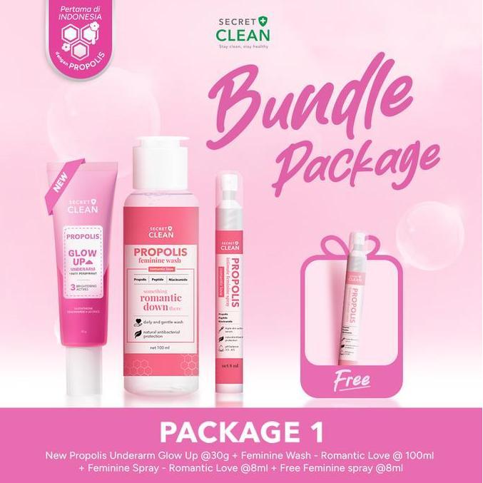 60kelao - [BBD] Secret Clean Propolis Glow Up Underarm with Anti Perspirant Deodorant + Niacinamide 