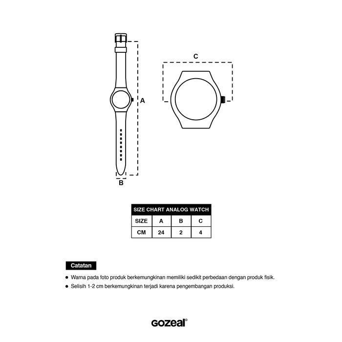 Gozeal | Analog Watches | Emily | BONUS BOX JAM | Jam Tangan Pria dan Wanita | Water Resistant