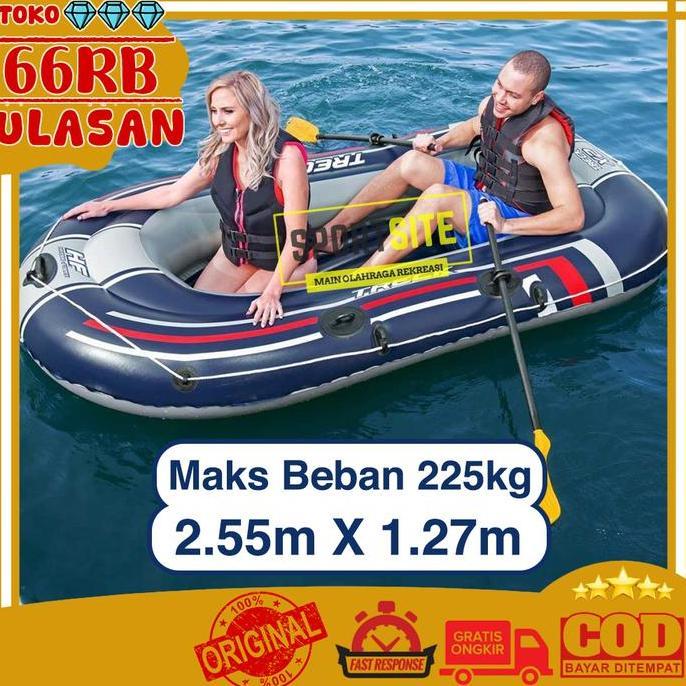 Bestway Hydro Force Treck X2 Boat Set Perahu Karet + Dayung + Pompa