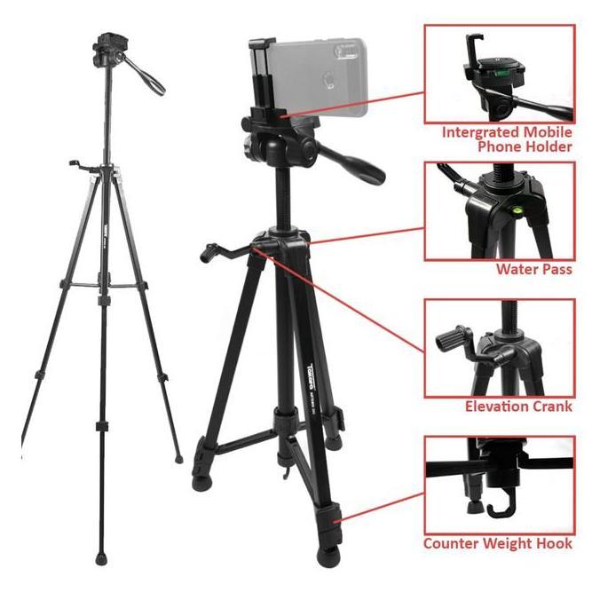 Takara Artemis 203 Tripod Video Tripod Kamera Smartphone Fluid Head Hp