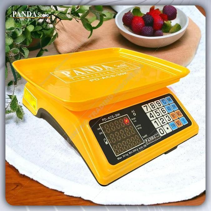 Mepora- Timbangan 30Kg Timbangan Digital Buah Laundry Ikan Ayam Daging Meja Acs 30 Kg Panda Scale