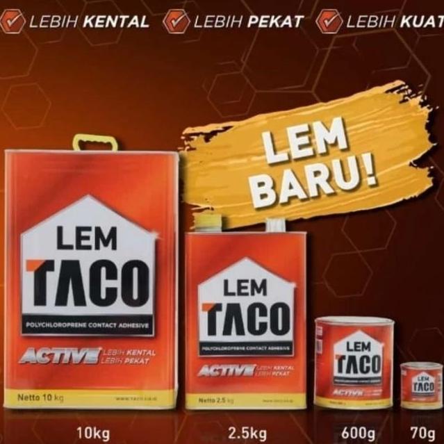 Lem kuning hpl TACO ACTIVE merah
