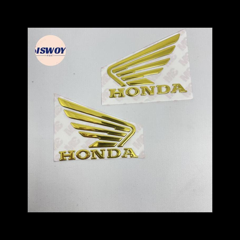 emblem sayap vario 150 gold sepasang kanan kiri