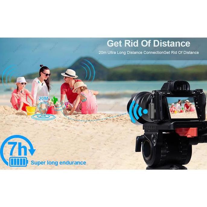 Matvel J11 Microphone Wireless Hp Kamera Youtuber Android iPhone Mic