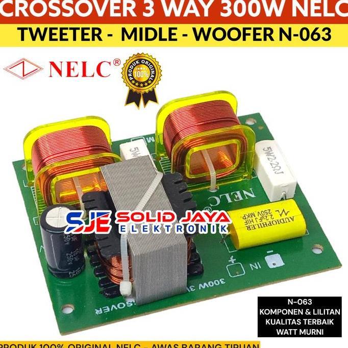 Trikikal- Crossover 3 Way Tweeter Midle Woofer 300W N063 Nelc - Crosover Nelc Tweter Middle Vocal Wo