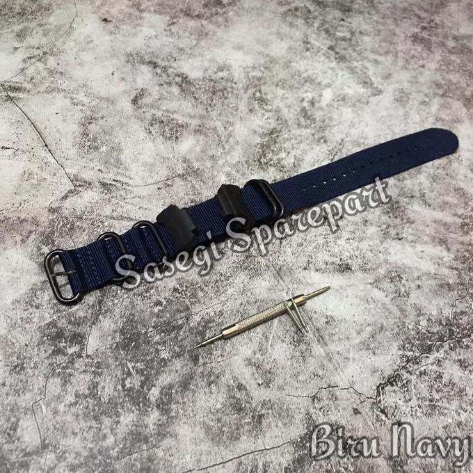 Wgwg- Strap Tali Kanvas Nato Canvas Casio G-Shock Adapter Konektor Gshock