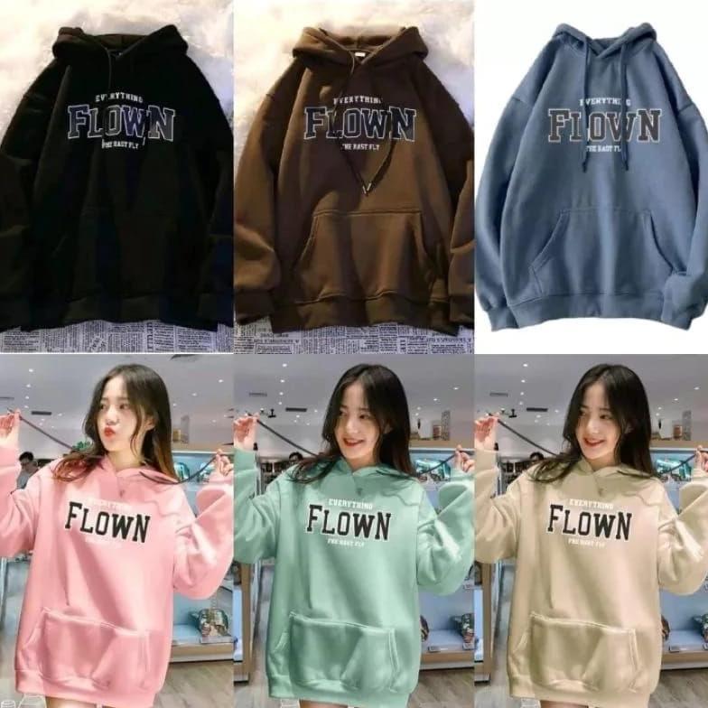 PREMIUM BAJU SWEATER HOODIE FLOWN KOREA STYLE HUDI TOPI MUSIM DINGIN