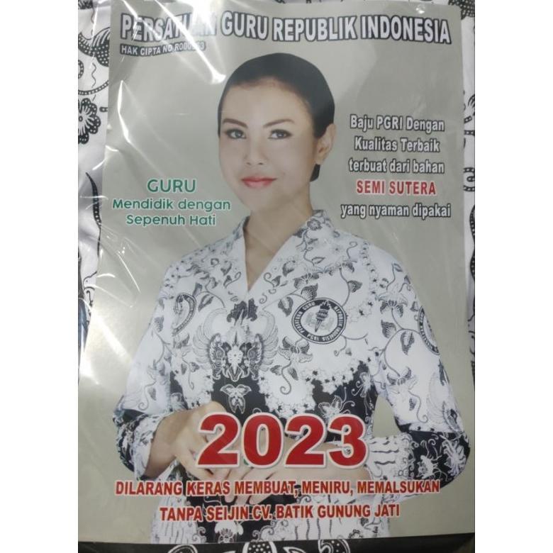 Premium Bahan Kain Batik Pgri Terbaru 2025 Cv.Gunung Jati / Bahan Pgri Bsy / Bahan Pgri Semi Sutra/ 