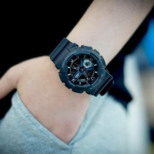 Wgwg- Casio G-Shock Ga-110-1B / Gshock Ga110 Original & Bergaransi