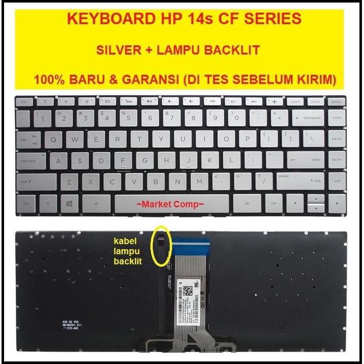 Keyboard Laptop HP 14s-cf3019tx 14s-cf3020tx 14s-cf3021tx 14s-cf3026tx best seller
