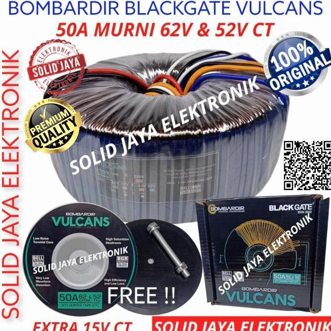 TRAVO TRAFO 50A 62V 52V CT BOMBARDIR BLACKGATE VULCANS DONUT TOROID ORIGINAL DAN TERPERCAYA