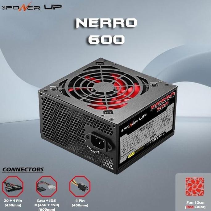 Pcbig- Power Up 500W, Psu 500Watt, Power Supply Komputer 500W Standard