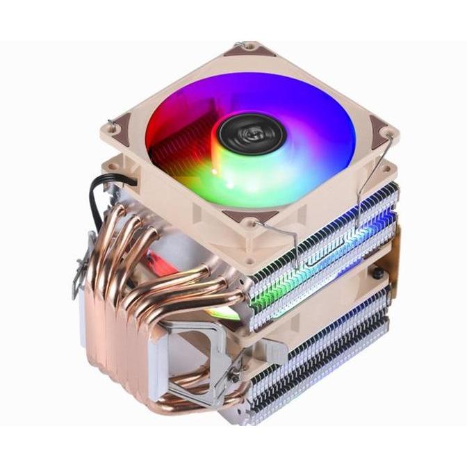 Pcbig- Xuanfeng Xf962 Cpu / Pc Cooler Rgb 90Mm Dual Fan - 6 Heat Pipes
