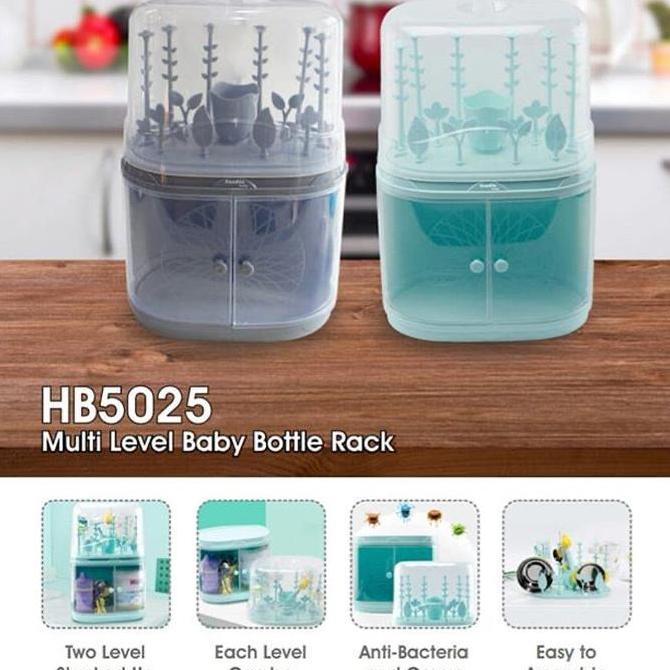 Bybyzx- Kandila Rak Botol Dan Susu Bayi Bottle Drying Rack & Container
