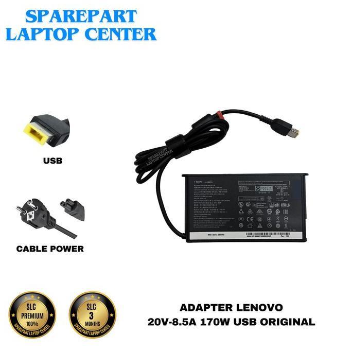 Adapter 20V 8.5A 170W Thin Usb Adl170Slc3A Adapter Charger Legion 5 T440P P50 P51 W541 Y920 Y7000P-1
