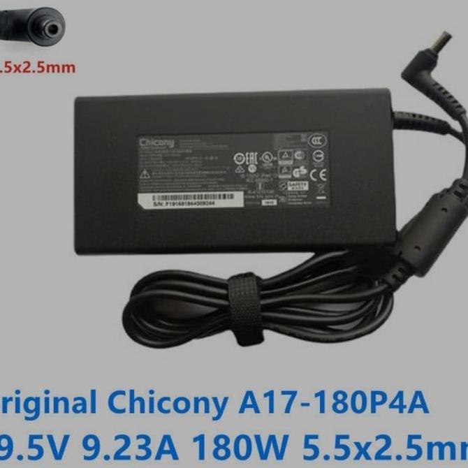 Adaptor Original Chicony A17 -180P4A 19.5V- 9.23A 180W 5.5X2.5Mm