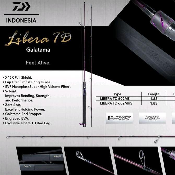 TERBARU - Joran Daiwa LIBERA TD 602MHS | Original | Garansi | Pancing | FREE PACKING