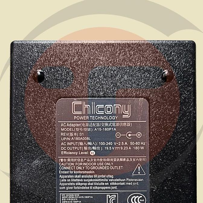 Adaptor Charger Msi Chicony 19.5V 9.23A 180W 5.5X2.5Mm