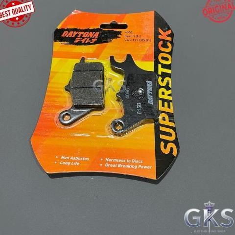 Kampas Rem Depan Cakram Discpad Racing Daytona Vario CBS, Beat FI, Spacy, Vario 125 100% Original DA