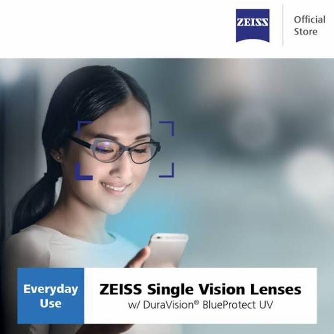 LENSA KACAMATA ZEISS single vision individual DS dan blueUV PROTECT RX Terlaris