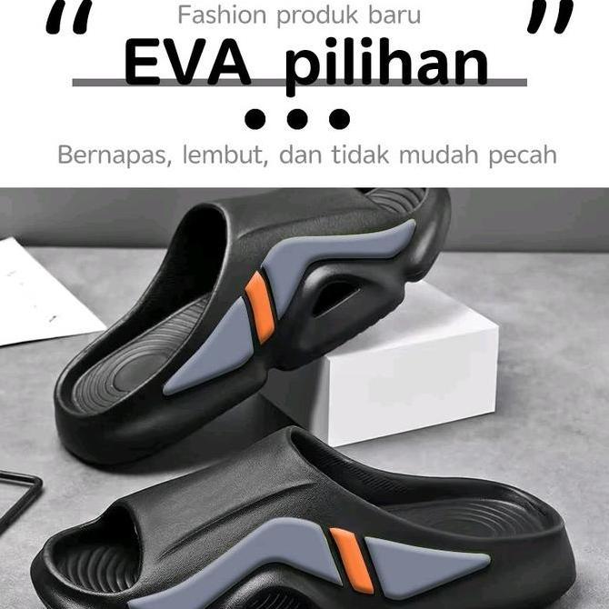 Kakikaki- Sandal Pria Sandal Cowok Selop Casual Slip On Eva Ringan Nyaman Yitai 843