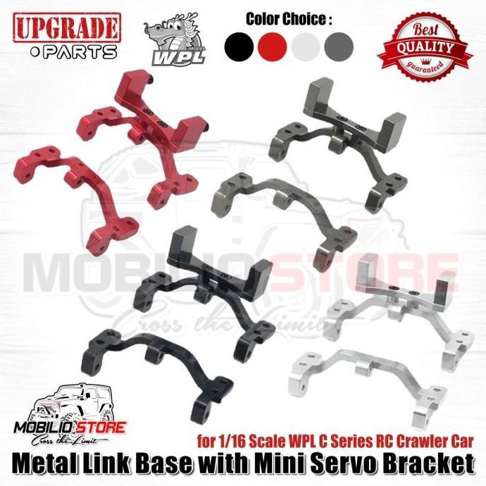 Upgrade Metal Link Base Mini Servo Mount Bracket For Rc Wpl C14/24/54