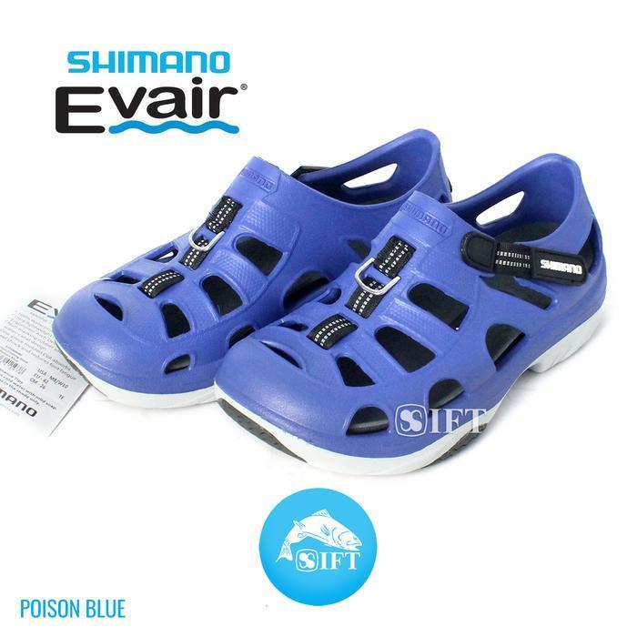 TERLARIS Sepatu Mancing SHIMANO EVAIR MARINE SHOES Poison Blue