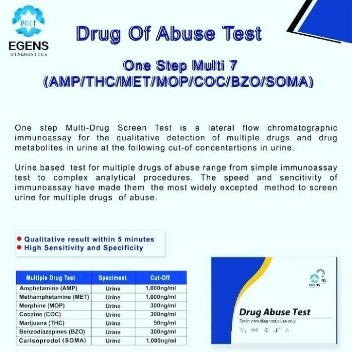 Drug Abuse Test 7 Parameter Soma merk egens